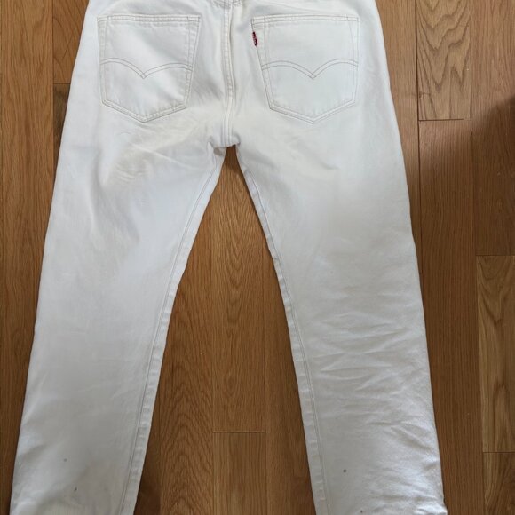 Vintage Levi's (circa 1990's) 501 jeans, white, size 31 - Picture 6 of 16